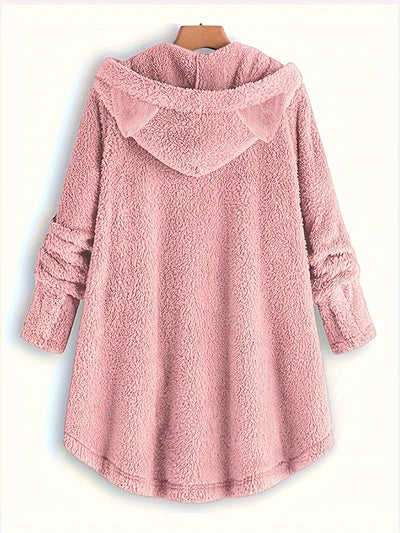 Sophie | Pluche hoodie met kattenprint