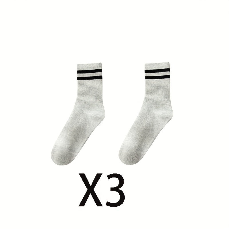 Niels | 3 paar unisex zweetabsorberende sportieve crew-sokken
