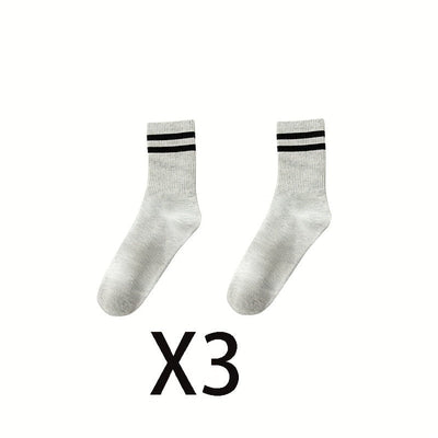 Niels | 3 paar unisex zweetabsorberende sportieve crew-sokken