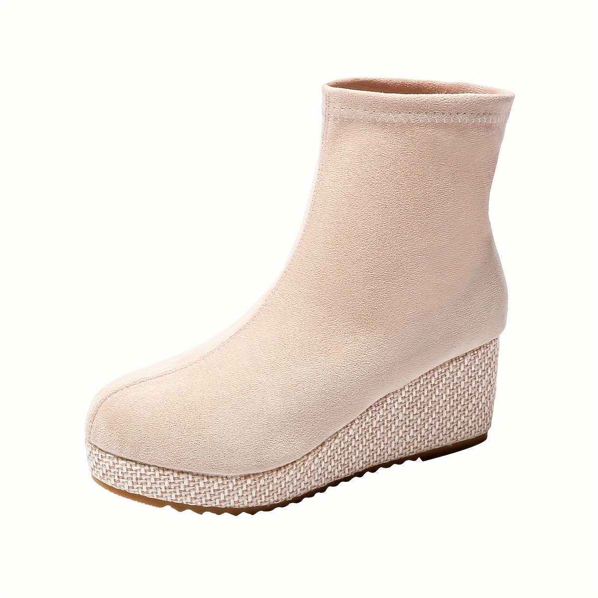 Noa | Comfortabele dames wedge-booties met ronde neus
