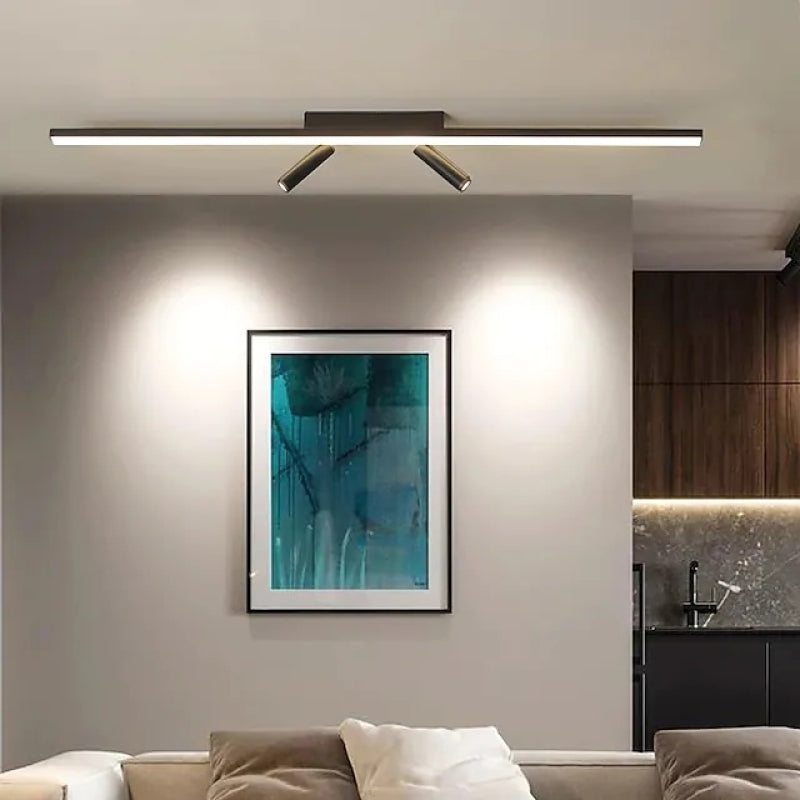 Arivon – Linear LED Ceiling Light Black For Living Room