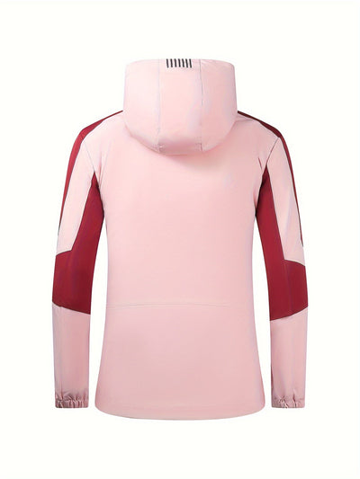 Eva | Sportieve colorblock hoodie in grote maten