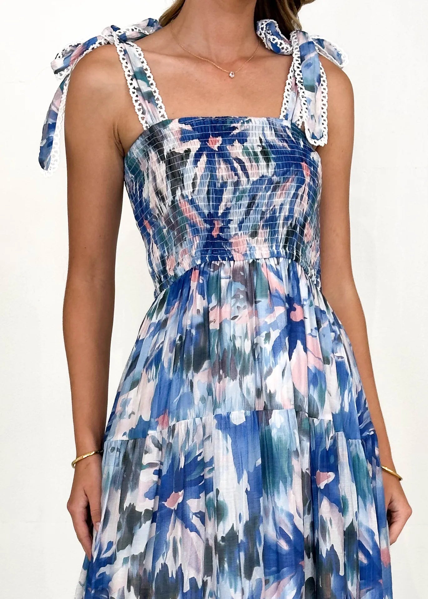 Amber - Casual strapless jurk met elastische tailleband