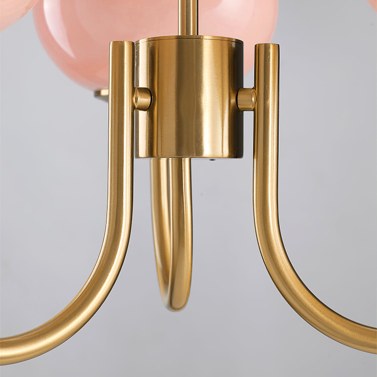 Piora - Pink Glass Bubble Chandelier