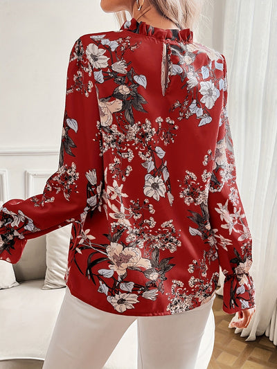 Sophie | Bloemenprint blouse met ruches