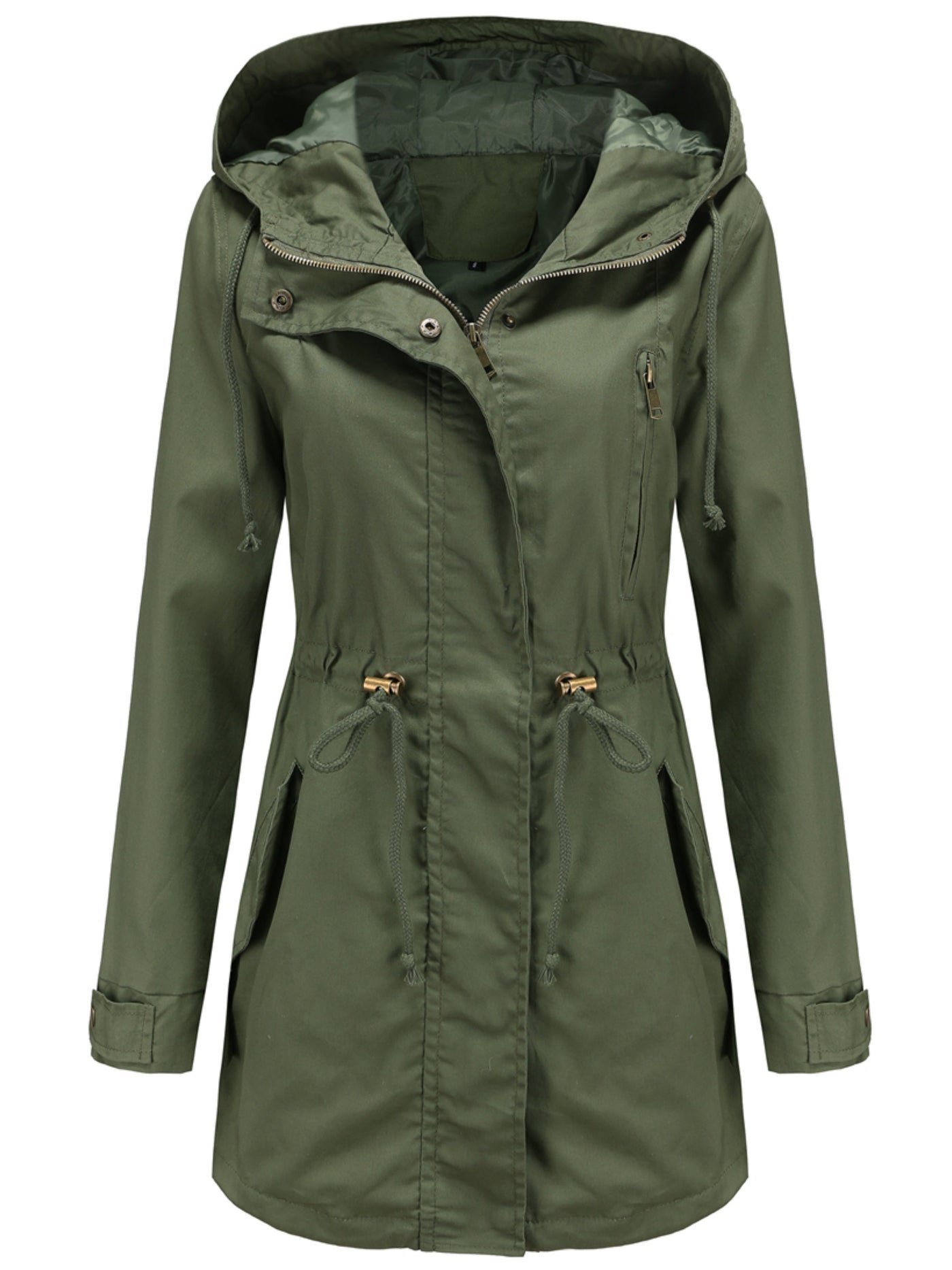 Emilia | Hoodie parka jacket with drawstring waist