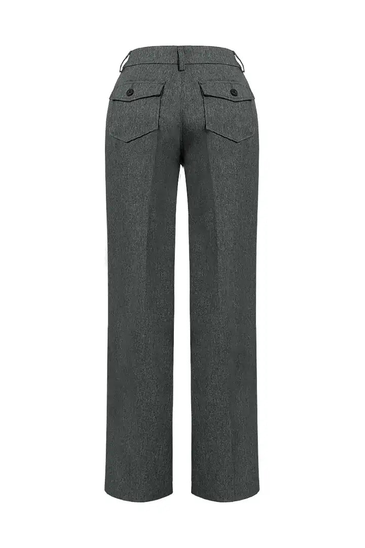 Franchesca - Elegant Button Trousers for Women