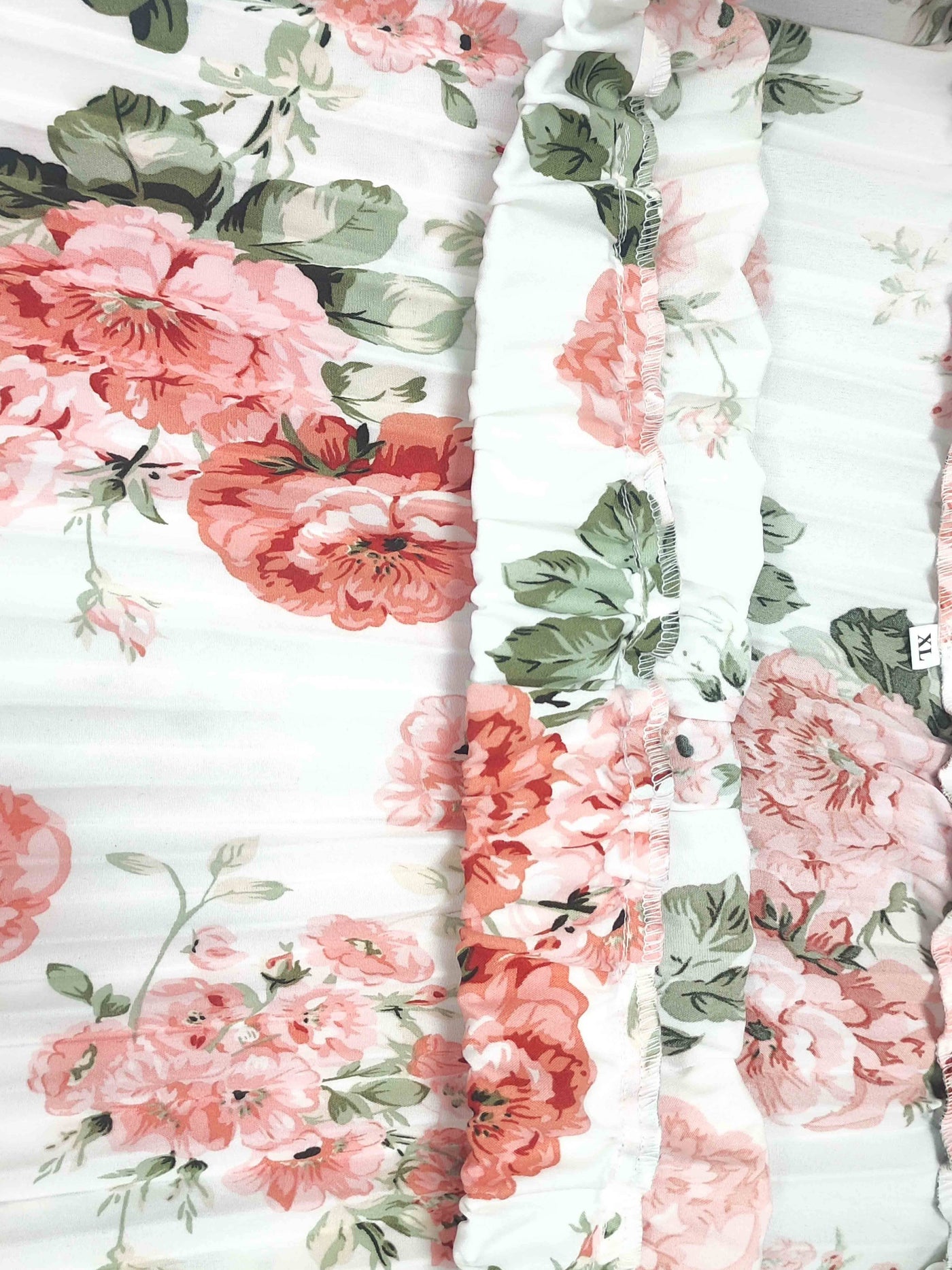 Luna | Elegant floral print high-waisted skirt