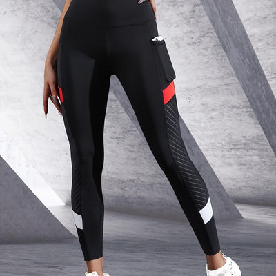 Sophie | Hoge taille contrastkleurige yogaleggings