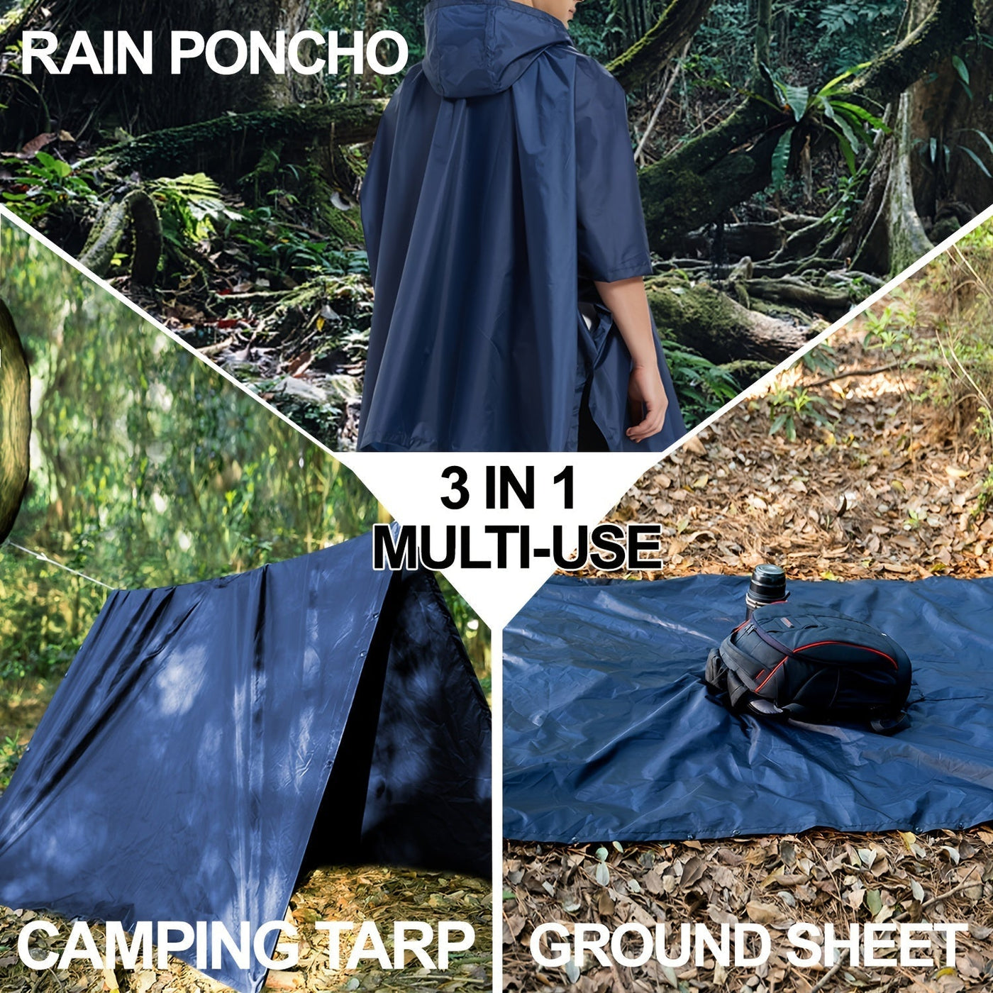 Sophie | Waterdichte opvouwbare regenponcho met capuchon