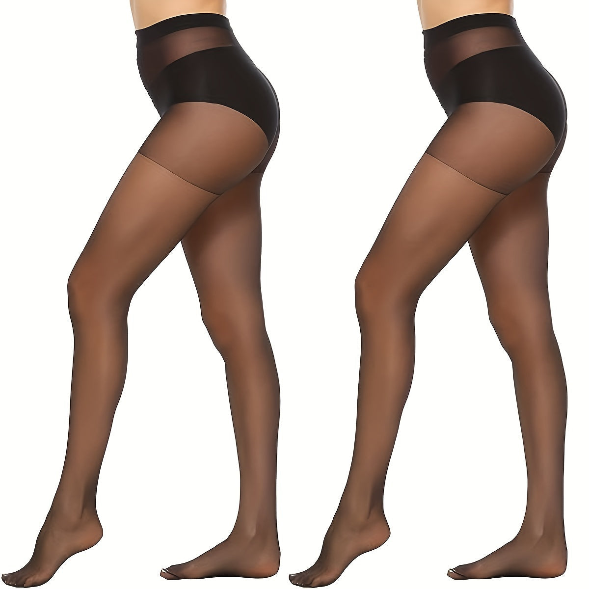 Evelien | Set of 6 semi-sheer high-waisted tights