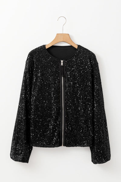 Eline - Black Sequin Jacket