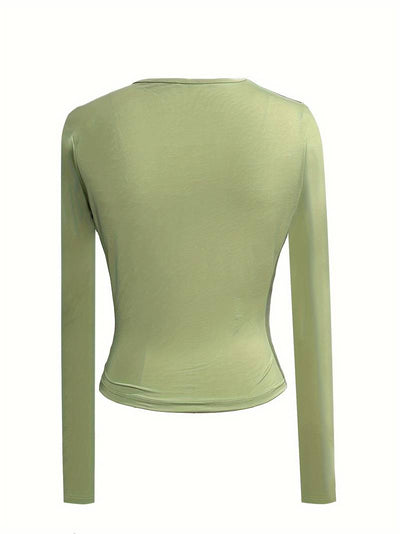 Julia | Long-sleeved top with a V-neck