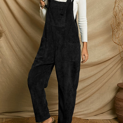 Emma | Sturdy corduroy jumpsuit with patch pockets