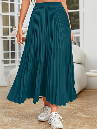 Lotte | Pleated plain loose skirt