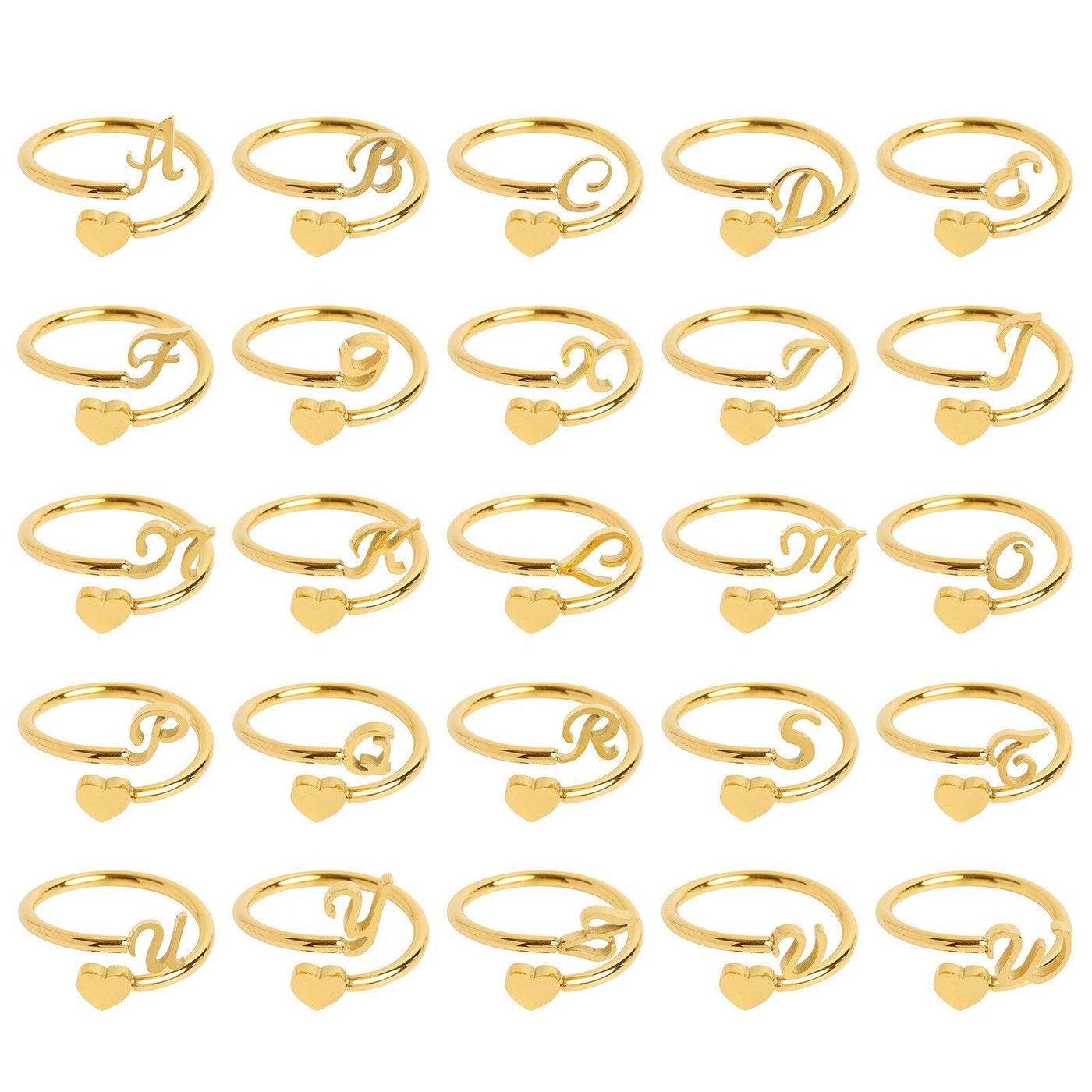 Love Initial Ring – Personal charm with meaningful engraving