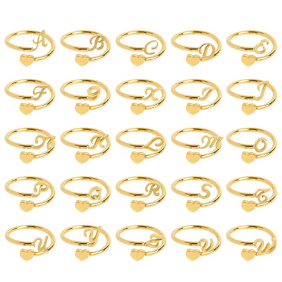 Love Initial Ring – Personal charm with meaningful engraving