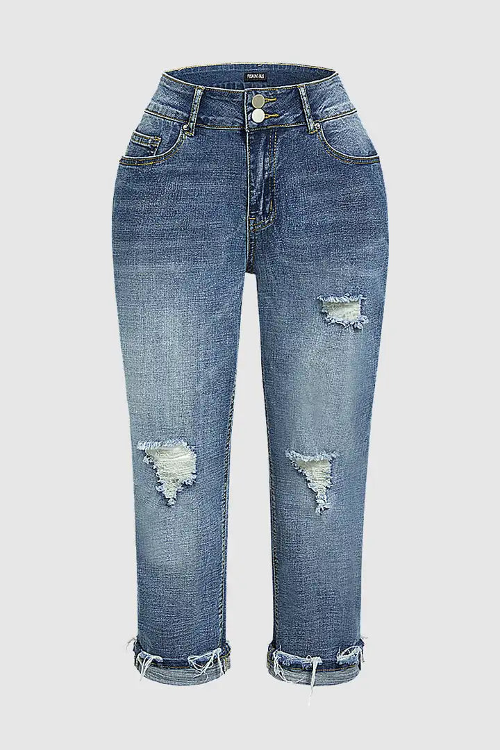 Serenitia - Casual Afgedragen Jeans voor Dames