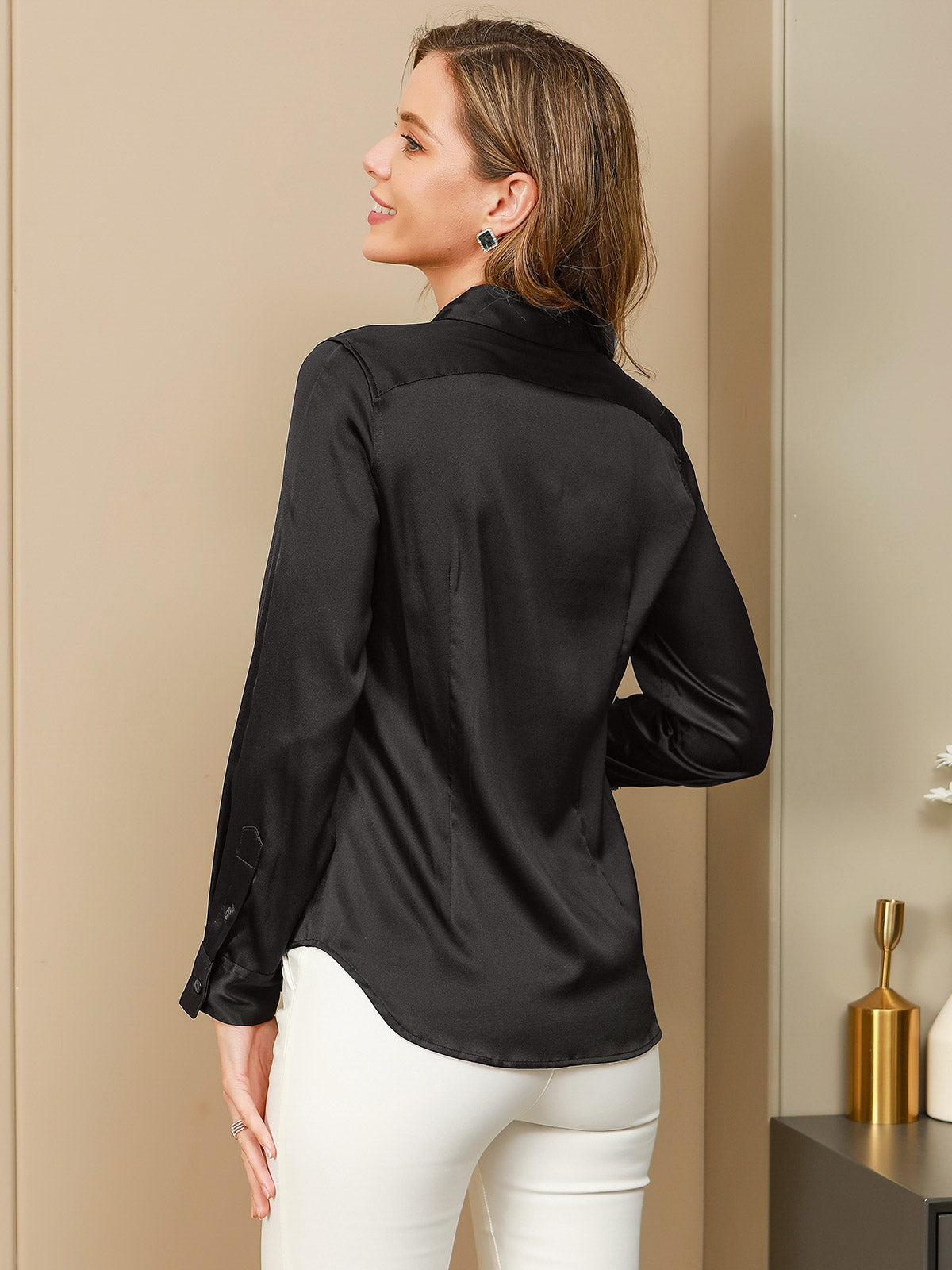 Genoveva - Elegante Utility Look Dames Colshirt