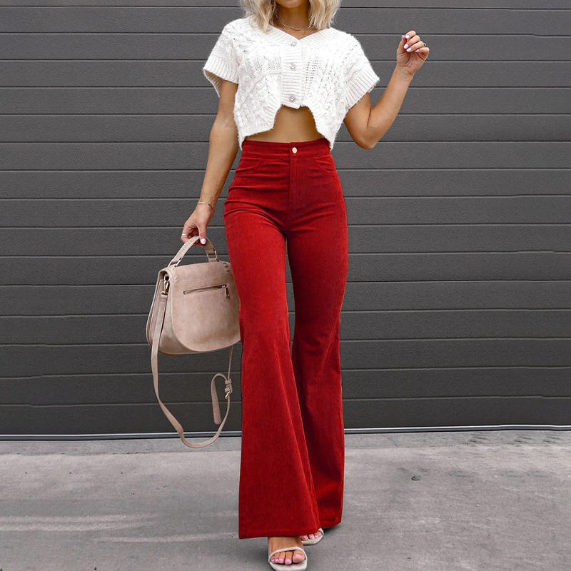 Uitlopende broek in Vogue-stijl