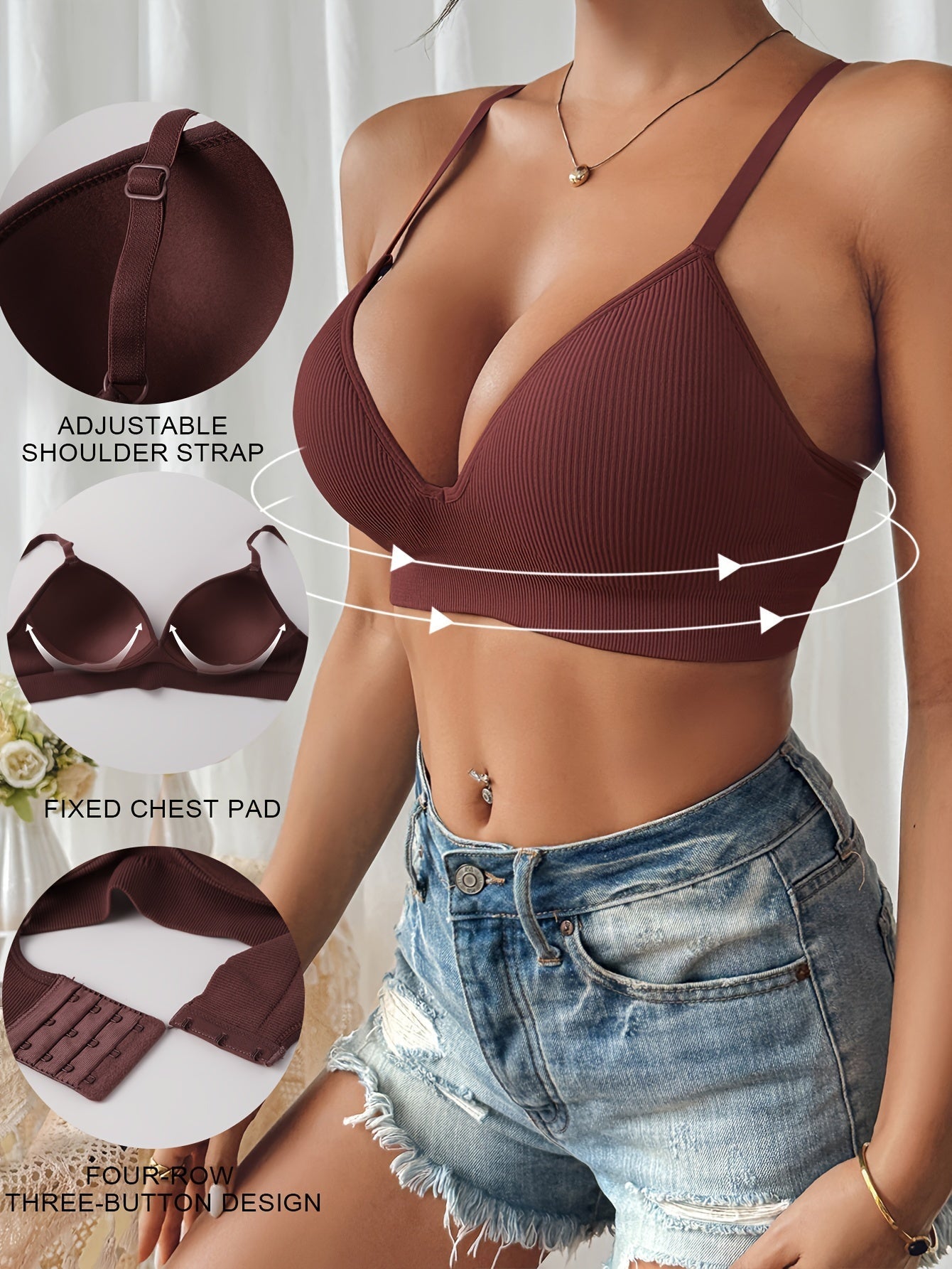 Sophie | Sexy slim push-up BH met antislip en ademend design