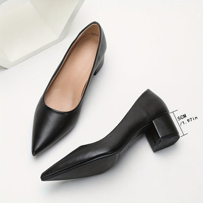 Elena | Sturdy women's heels with pointed toe