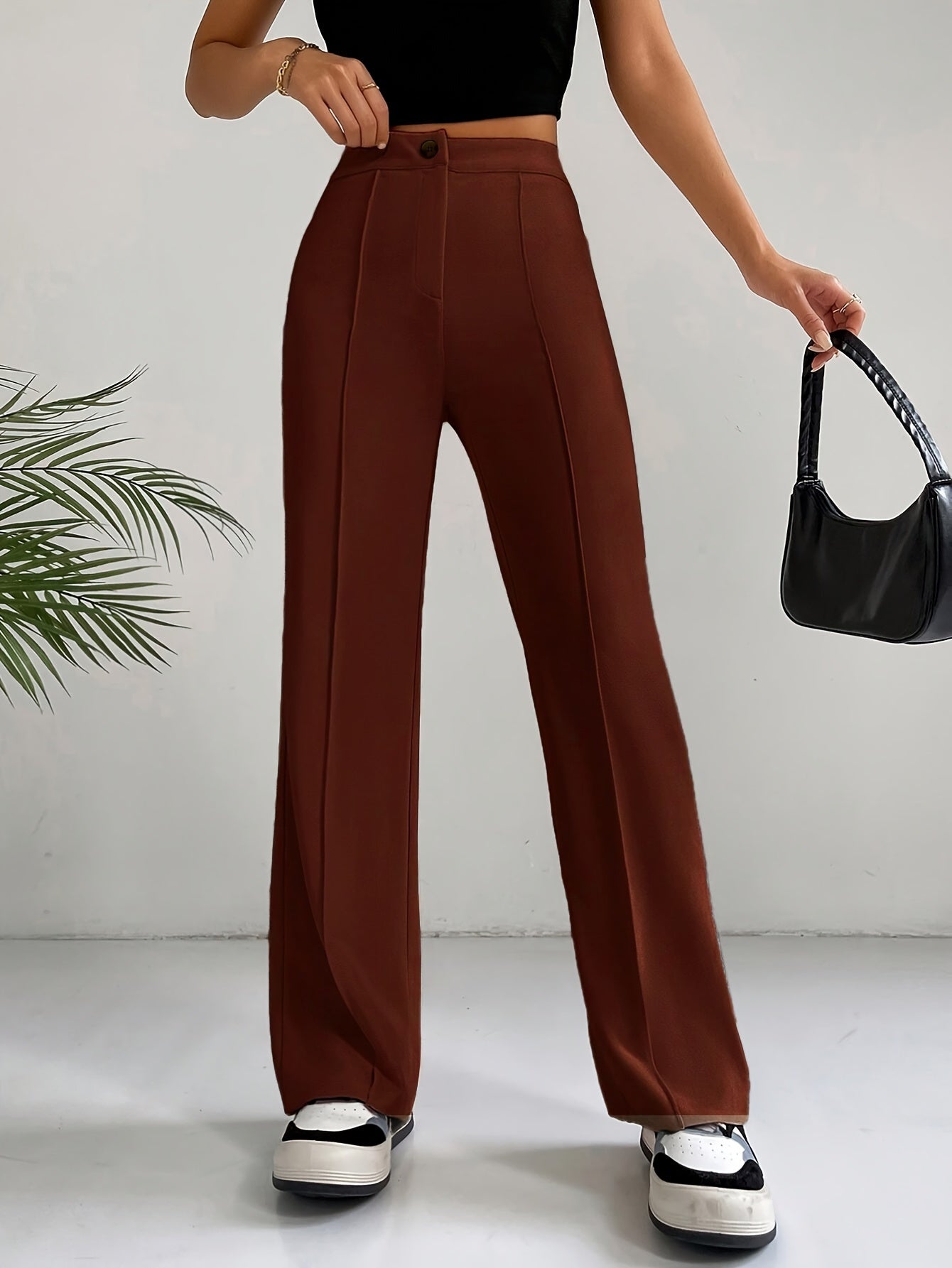 Elin | Stylish high-waisted slim trousers