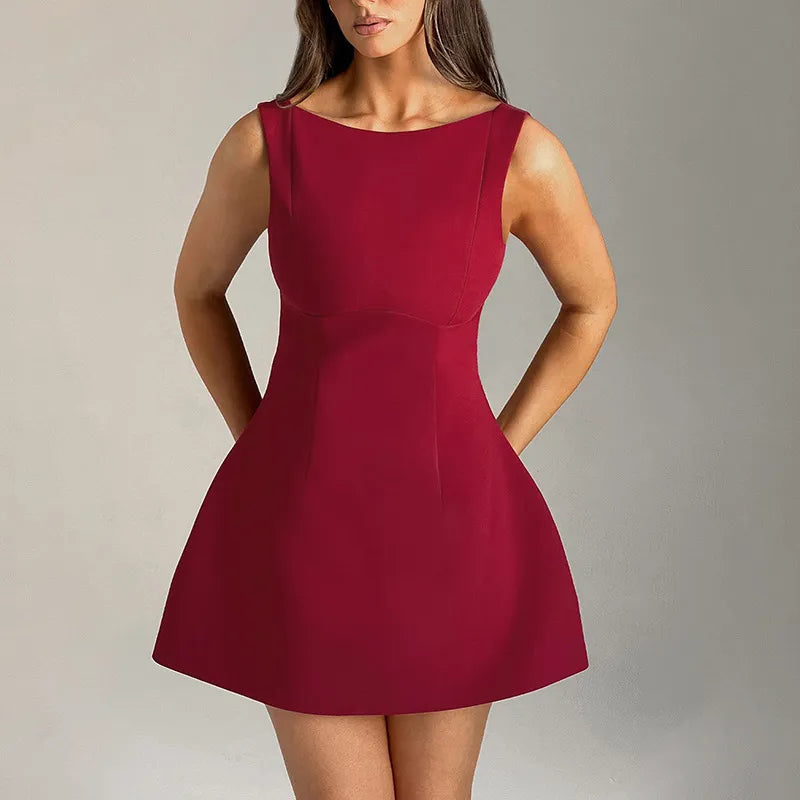 Nia - Korte jurk met hoge taille