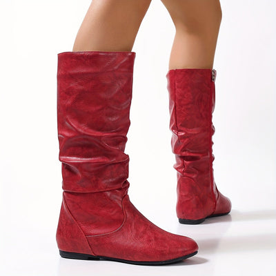 Nina | Retro women's riding boots with zipper