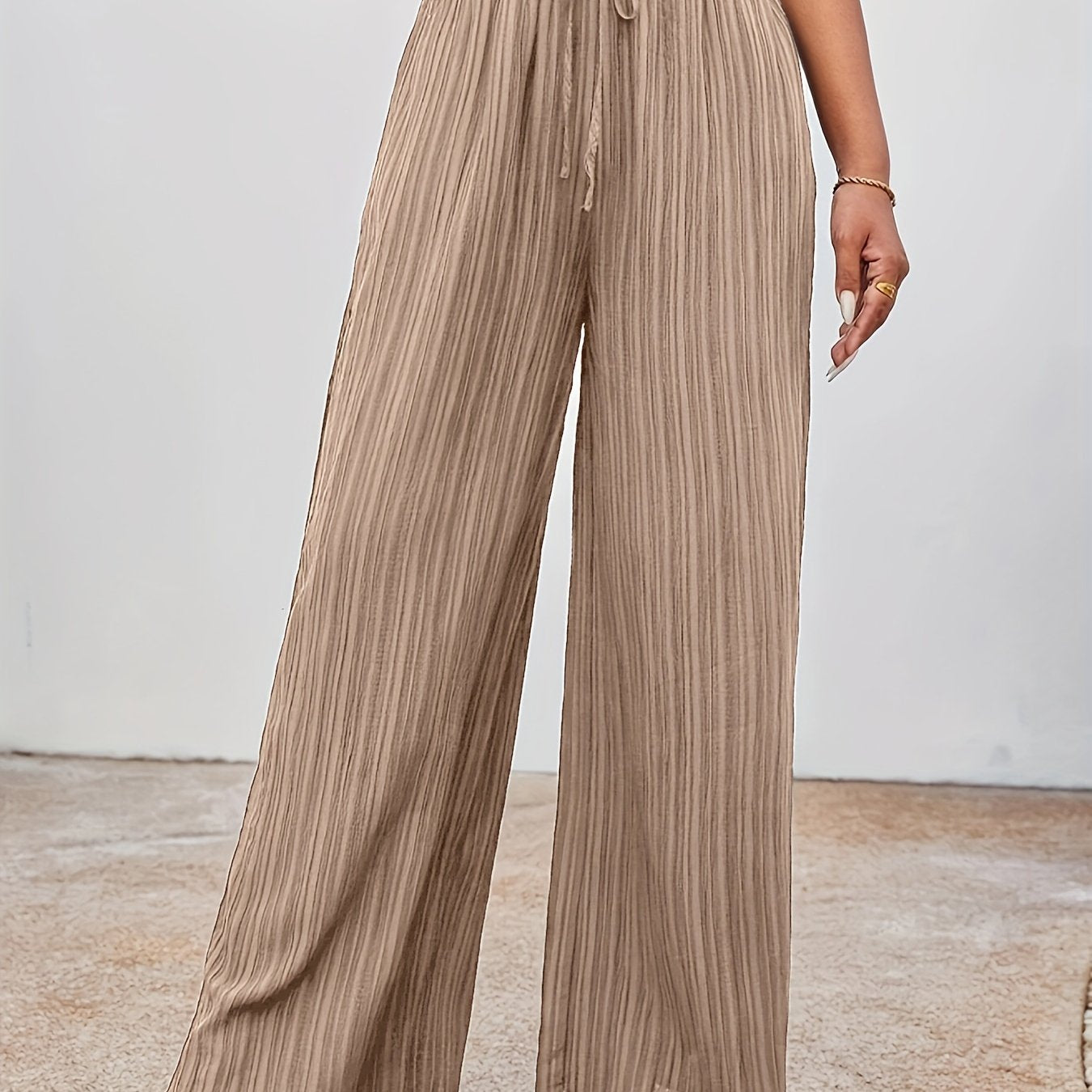 Lotte | Wide-leg summer trousers in solid color