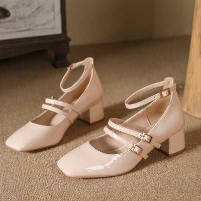 Elena | Elegant retro pumps with chunky heel