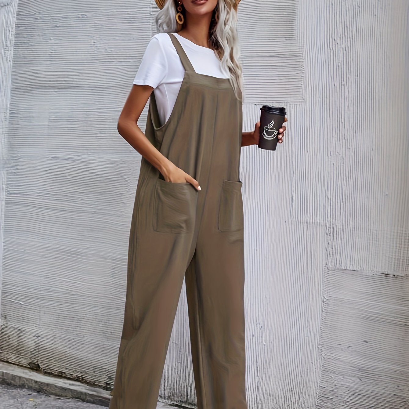Nina | Comfortabele overall jumpsuit met twee zakken