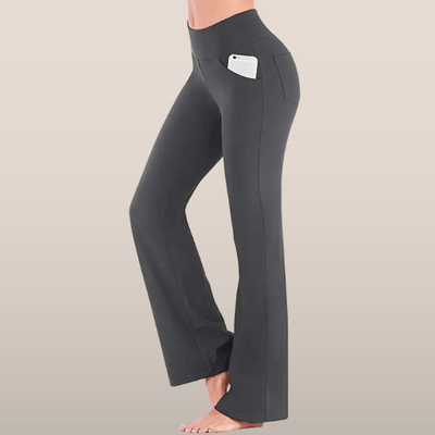 Livia – Flared Sports Trousers with Side Pockets