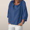 Lina – Loose Fitting Linen Look Top