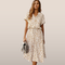 Amira – Midi Jurk met Knoopsluiting