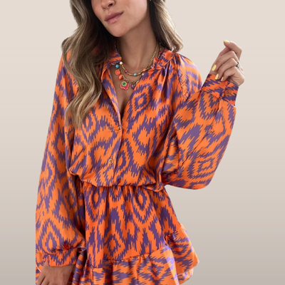 Soraya – Jurk met Grafische Print