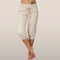 Liora – Capri Pants with Drawstring Closure 
