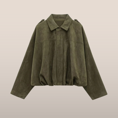 Oversized Suèdelook Jas met Tunnelzoom – Urban Utility