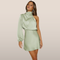Asymmetrische Satijnen Mini Jurk – Elegante Look met Eén Mouw