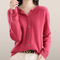 Knitted Cardigan with Buttons – Soft V-Neck Sweater