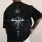 T-shirt met grafische rugprint – Outdoor Kompasdesign