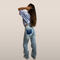 Straight fit jeans met distressed look – Vintage denim met eigentijdse details