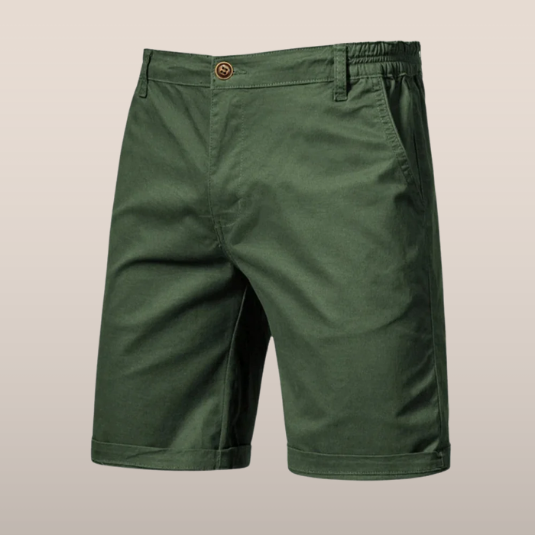 Men's Chino Shorts – Casual Cotton Shorts with Elastic Waist 