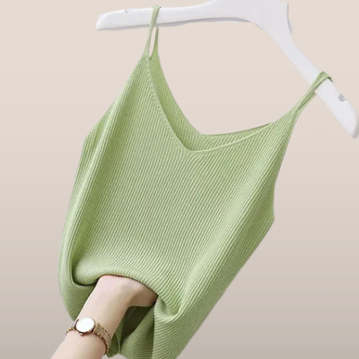 Lise – Ribbed Spaghetti Strap Top 