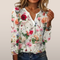 Elena – Blouse with Floral Print and V-Neck