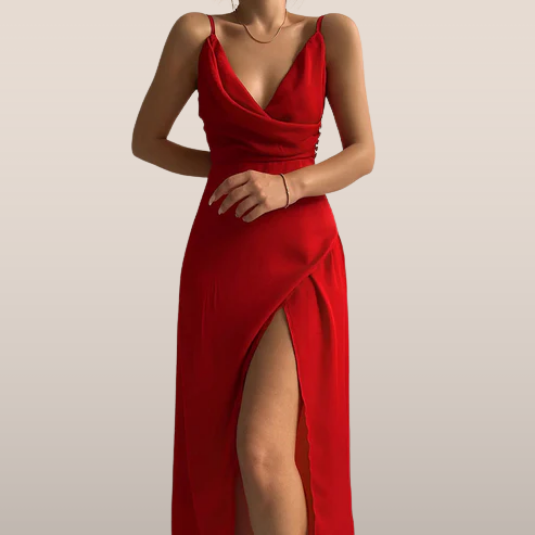 Aurora – Elegante Maxi Jurk met Spaghettibandjes
