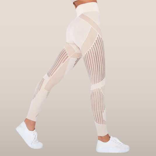 Sienna – Naadloze Sport Legging met Mesh Details