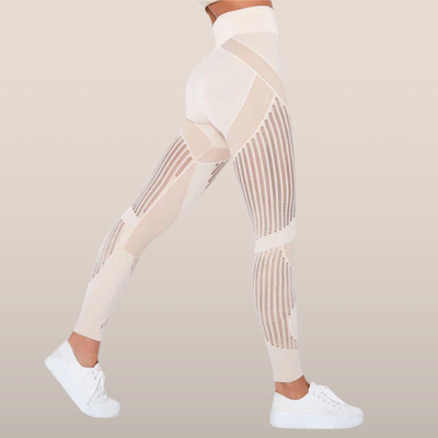 Sienna – Naadloze Sport Legging met Mesh Details