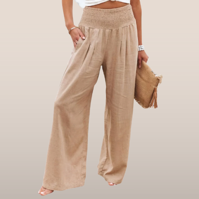 Elin – Linen Palazzo Pants