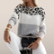 Aimee – Gebreide Trui met Dierenprint